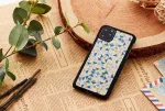 MAN&WOOD MAN&WOOD SmartPhone case iPhone 11 Pro blue triangle black
