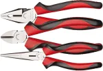 GEDORE Gedora Rd pliers set, 2-component handle, 3 pieces - 3301155