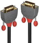 Lindy DVI-D Dual-Link Cable, Anthra Line (black/gray, 15 meters)