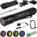 No name Zestaw mysliwski Ledlenser TAC7R Black Case