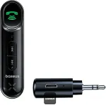 NONAME Baseus Auto t&ouml;&ouml;riist Bluetooth BSBA-02 AUX saatja BT 5.0, 10m ulatus, 145 mAh, Micro USB sisend, Black (WXQY-01)