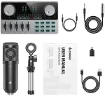 DONNER Podcast Starter Kit - podcast recording kit