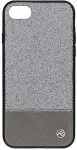 Tellur Cover Synthetic Leather Glitter II for iPhone 8 silver