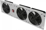 LANBERG VERTICAL VENTILATION PANEL 19" 3U FOR RACK THREE FANS 230V GREY