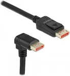 Delock DisplayPort Kabel Stecker gerade zu Stecker 90&deg; unten gewinkelt 8K 60 Hz 3 m