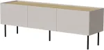 Cama MEBLE Cama FELLINI TV cabinet 150x40x52 cashmere + oiled oak top