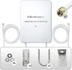 QOLTEC Antena 5G LTE | 16dBi | kierunkowa | zewnętrzna | SMA | 3300-3800MHz | wodoodporna | 3m