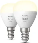 Philips by Signify Philips Hue LED Lamp E14 2-Pack Set 5,7W 470lm White Luster