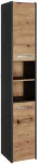 TOP E SHOP Topeshop S30 ANTRACYT/ARTISAN bathroom storage cabinet