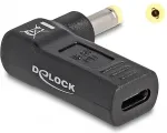 DELOCK Adapter f&uuml;r Notebook Ladekabel USB Type-C&trade; Buchse zu HP 4,8 x 1,7 mm Stecker 90&deg; gewinkelt