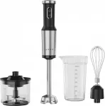 AENO HB4B Hand Blender Set, 1200W, Tiger Teeth Cutter, Whisk, Black