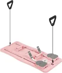 Rebel Domowy zestaw do pilates, wielofunkcyjny przyrząd do ćwiczeń fitness 9 w 1, kolor r&oacute;żowy