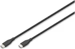Digitus USB 2.0 Kabel Typ C -C Silikon St/St 1m schwarz