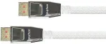 PYTHON DisplayPort 1.4 Kabel Nylongeflecht wei&szlig; 5m