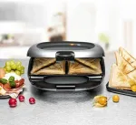 ROMMELSBACHER Sandwich Maker ST 1000 black/silver, 1,000 watts