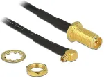 DeLOCK Antennenkabel RP-SMA Buchse zum Einbau > MMCX 90 Stecker 320mm