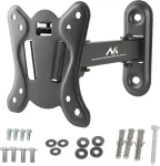 Maclean MC-416 TV Monitor Wall Mount 13"-32" 30kg Tilt Rotate max. VESA 100x100 Black Powder Coating LED OLED LCD Universal Bracket Holder