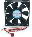 StarTech.com 8cm Dual Ball Bearing PC Case Cooling Fan w/RPM Sensor, 3-lead Connector, Black, Plastic, -10 - 80, 80 x 80 x 25, 1 - TX3 Female, Ball Bearing