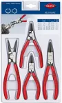 KNIPEX circlip pliers set 00 20 03 V02 (red, 4-piece, straight)