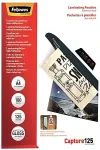 FELLOWES - Klebstoff - 125 Mikron - 100er-Pack - gl&auml;nzend - A4 (210 x 297 mm) Taschen f&uuml;r Laminierung (5328901)