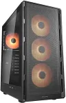 Korpus Cougar Midi Tower Case Airface Pure PRO, ARGB, Black