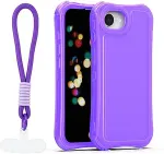 TelForceOne Safepop case with strap for iPhone 16e / 17e purple