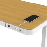 Activejet desk with electric height adjustment 120x60 ET119S white/oak