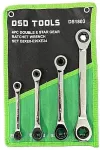 DSDTOOLS 4 TK. KAHEP&Auml;&Auml;LSED E-T&Auml;HED HAMMASRATTA K&Otilde;RVALT&Otilde;MMITSATE KOMPLEKT DS1803