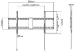 GEMBIRD TV SET ACC WALL MOUNT 43-90"/WM-90F-01
