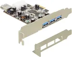 V&otilde;rgukaart DELOCK PCI Express x1 Karte > 3 x extern + 1 x intern USB 3.0 Typ-A Buchse