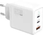 TB TOUCH 65W GaN Power Adapter, 2x USB C + USB A