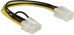 DELOCK Stromkabel 6Pin PCIe -> 8Pin PCIe Bu/St 0.20m
