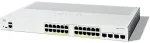 Cisco Catalyst 1300-24P-4X Managed Switch, 24 Port GE, PoE, 4x10GE SFP+, Limited Lifetime Protection (C1300-24P-4X)