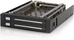 K&otilde;vaketas StarTech.com SATA Hot Swap Wechselrahmen tr&auml;gerlos - Mobiles Festplatten Speicher Rack 2x 6,4cm (2.5) - Speichereinschubadapter - Schwarz (HSB220SAT25B)