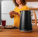 Veekeetja Cecotec ThermoSense 400 Black Woody Electric Kettle, black/wood, 3,000 watts, 1.7 liters