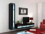 Cama MEBLE Cama Shelf unit VIGO NEW 180/40/30 black/black gloss