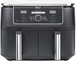 Frit&uuml;&uuml;r NINJA AF400EU fryer Double 9.5 L Stand-alone 2470 W Hot air fryer Black