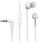 Panasonic RP-TCM115E - Ohrh&ouml;rer mit Mikrofon - im Ohr - kabelgebunden - 3,5 mm Stecker (RP-TCM115E-W)