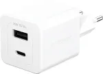 PANZERGLASS TURBO 35W CHARGER INCL. USB-C USB-A EU PLUG SILVER WHITE