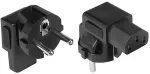 Alcasa Good Connections Stromadapter Schutzkontakt-St. an C13 gew.