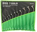 DSDTOOLS 12-osaline topelt painutatud r&otilde;ngasv&otilde;tmete komplekt 6-32 mm 75&deg; DS1814