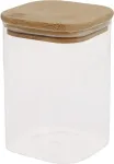 Home4you Klaaspurk JAR 10x10xH14cm 1100ml bambusest kaanega