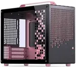Jonsplus Z20 Micro-ATX case, with carrying handle - black/pink