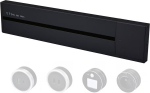 Viking Socket strip - surface-mounted LP40B/230V,50Hz/40cm length/black/up to 5 modules/IP20/aluminum/surface-mounted