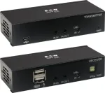 EATON Eaton Tripp Lite seeria USB-C HDMI &uuml;le Cat6 pikenduskomplekt KVM-toega, 4K 60Hz, 4:4:4, saatja/vastuv&otilde;tja, USB, PoC, HDCP 2.2, kuni 70 m, TAA, videov&auml;ljundi/heli pikendus HDMI, USB-C &uuml;le CAT 6, TAA-konform