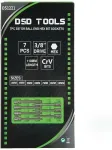 DSDTOOLS 3/8" KUUSKANTv&otilde;tmeotsikute komplekt 7 tk. DS1221, pallotsikuga