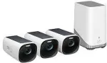 ANKER eufyCam S330 (eufyCam 3) - Videoserver + Kamera(s) - drahtlos (Wi-Fi) - 3 Kamera(s) - CMOS - wei, Schwarz
