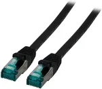 EFB Elektronik EFB RJ45 Patchkabel S/FTP Cat.6A LSZH 0.25m schwarz