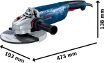 Bosch angle grinder GWS 24-230 P Professional (blue, 2,400 watts)