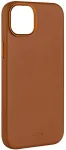 Fixed MagLeather leather case iPhone 16, brown